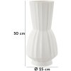 Mauro Ferretti Vase Glint Ø 25x50 cm weiß