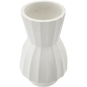 Mauro Ferretti Vase Glint Ø 24x41 cm weiß