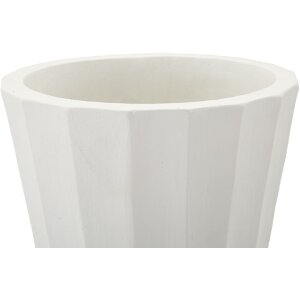 Mauro Ferretti Vase Glint Ø 24x41 cm weiß