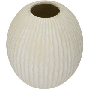 Mauro Ferretti Vase Eiszapfen Ø 36,5x38 cm creme