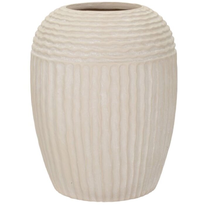 Vaza Mauro Ferretti Nebel Crem Ø 30x38,5 cm