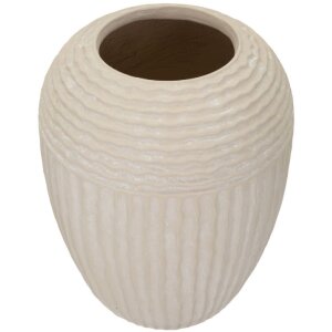 Vaza Mauro Ferretti Nebel Crem Ø 30x38,5 cm