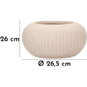 Mauro Ferretti Vază Nebel Ø35x18 cm crem