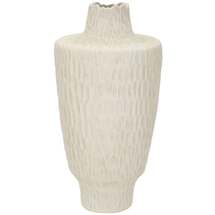 Mauro Ferretti Vase Schatten Ø 29,5x57 cm creme
