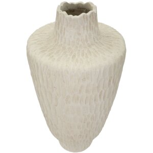 Mauro Ferretti Vase Schatten Ø 29,5x57 cm creme