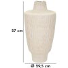Mauro Ferretti Vase Schatten Ø 29,5x57 cm creme