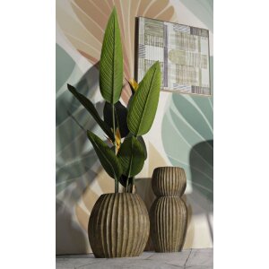 Mauro Ferretti Vase Brise Ø 32x32,5 cm schilfgrün