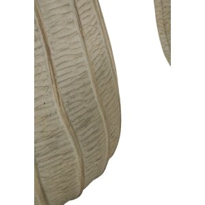 Mauro Ferretti Cachepot-Set Flocke 3-teilig 30,5x27 / 25x22,2 / 19,5x18 cm creme