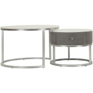 Mauro Ferretti Couchtische Greys 2er-Set 70x45 –...