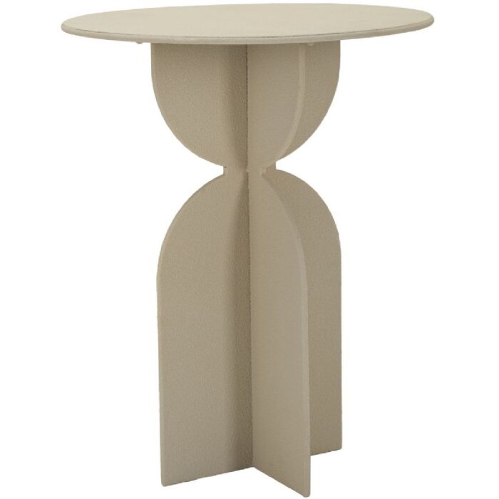 Mauro Ferretti Măsuță laterală Düne Ø 45x58 cm crem