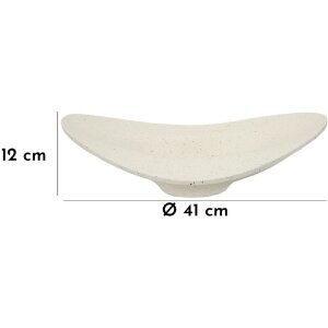 Mauro Ferretti Dekoschale Elegant 41x41x12 cm creme