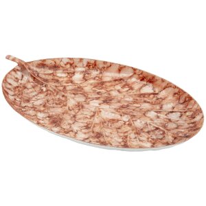 Mauro Ferretti Dekoschale Tropfen Browy 35x22x2,5 cm braun