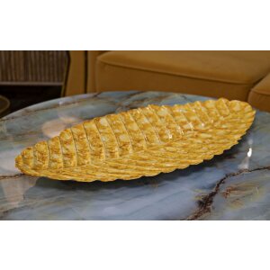 Mauro Ferretti Dekoschale Tropfen 57x27x5 cm gelb