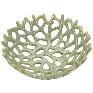 Mauro Ferretti Schale Koralle Ø 35x13 cm grün