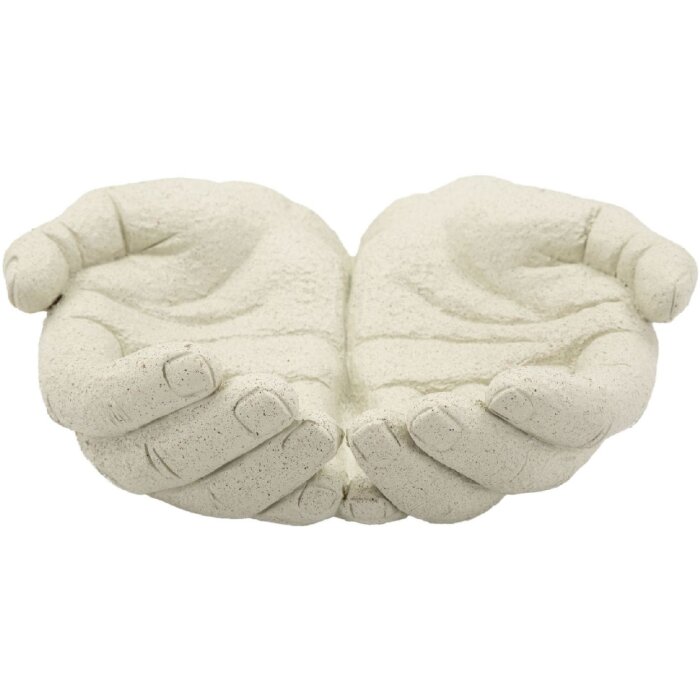 Mauro Ferretti Dekoschale Hands Stons 22,7x20x7,3 cm creme