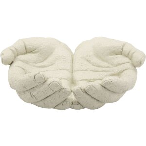Mauro Ferretti Dekoschale Hands Stons 22,7x20x7,3 cm creme