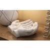 Mauro Ferretti Dekoschale Hands Stons 22,7x20x7,3 cm creme