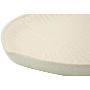 Mauro Ferretti Dekoschale Stons 33x29x4 cm creme