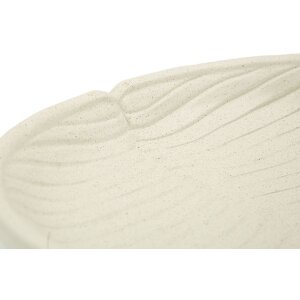 Mauro Ferretti Dekoschale Stons 33x29x4 cm creme