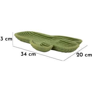 Mauro Ferretti Bol Decorativ Cactus 34x20x3 cm Verde