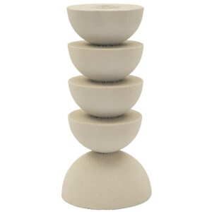 Mauro Ferretti Suport Lumânări Dune Pix 10x21 cm Crem