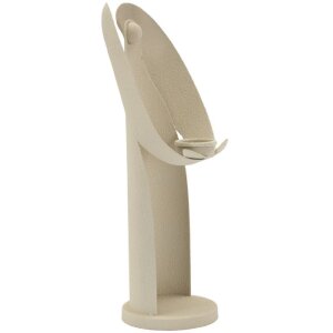 Mauro Ferretti Kerzenhalter Dune Engel 13x11,5x37,5 cm creme