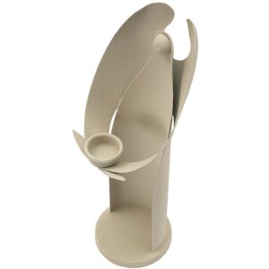 Mauro Ferretti Kerzenhalter Dune Engel 13x11,5x37,5 cm creme