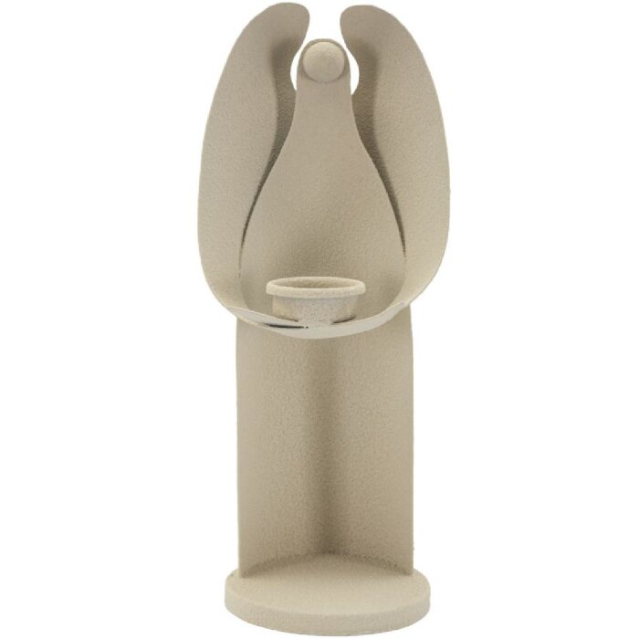 Mauro Ferretti Suport de lumânare Dune Înger 12,5x10x30 cm crem