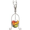 Clayre & Eef 5Y1320 Dekokorb Hirschkopf Vintage Grau 28x28x68 cm Eisen