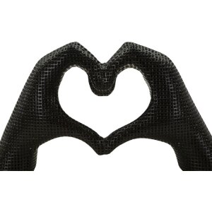 Hands Lover Skulptur Polyresin Schwarz 25x7 5x13 5 cm Moderne Dekofigur