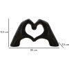 Hands Lover Skulptur Polyresin Schwarz 25x7 5x13 5 cm Moderne Dekofigur