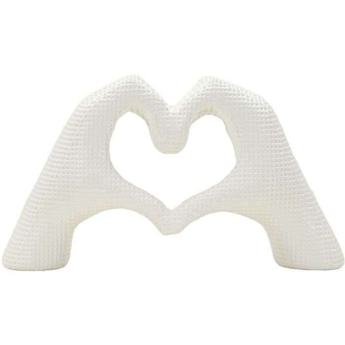 Mauro Ferretti Skulptur Hände Lover White 25x7.5x13.5cm Polyresin Weiß
