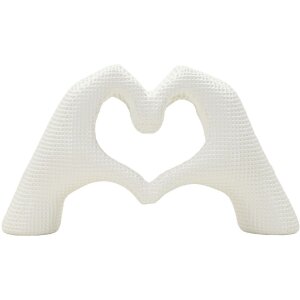 Mauro Ferretti Skulptur Hände Lover White 25x7.5x13.5cm Polyresin Weiß