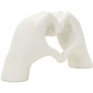 Mauro Ferretti Skulptur Hände Lover White 25x7.5x13.5cm Polyresin Weiß