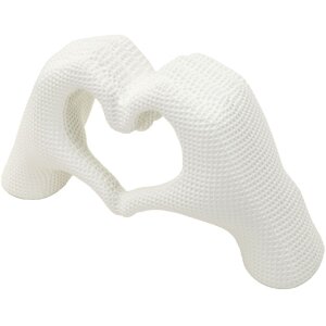 Mauro Ferretti Skulptur Hände Lover White 25x7.5x13.5cm Polyresin Weiß