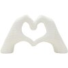 Mauro Ferretti Skulptur Hände Lover White 25x7.5x13.5cm Polyresin Weiß