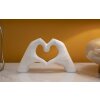 Mauro Ferretti Skulptur Hände Lover White 25x7.5x13.5cm Polyresin Weiß