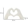 Mauro Ferretti Skulptur Hände Lover White 25x7.5x13.5cm Polyresin Weiß