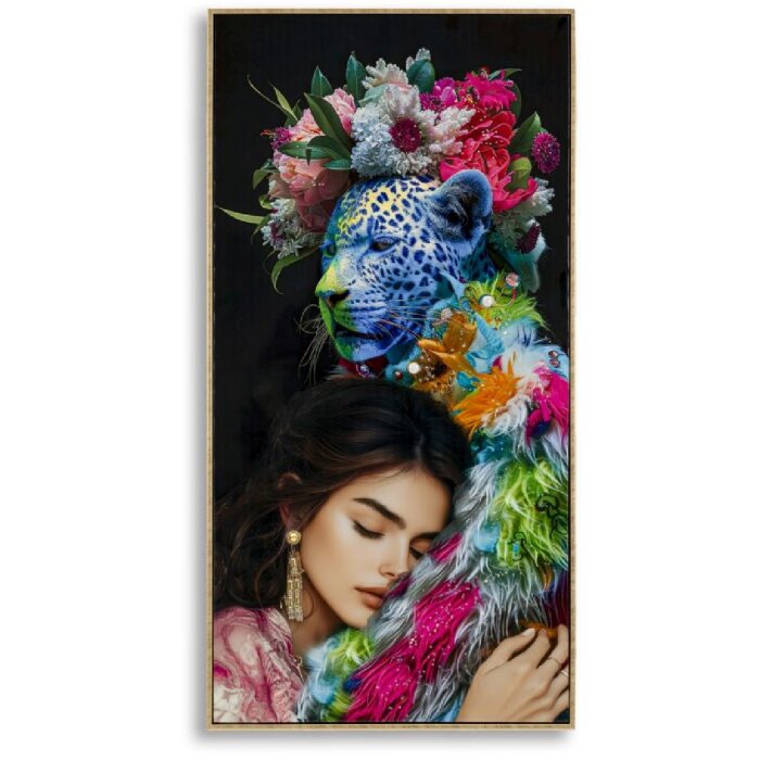 Mauro Ferretti Wandbild Moira mit Rahmen 52x4x102 cm