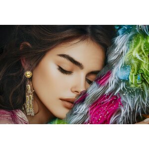 Mauro Ferretti Wandbild Moira mit Rahmen 52x4x102 cm