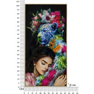 Mauro Ferretti Wandbild Moira mit Rahmen 52x4x102 cm