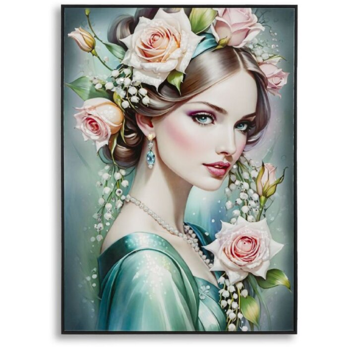 Mauro Ferretti Tablou decorativ Fantasie cu ramă 72x4x102 cm