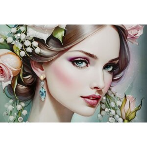 Mauro Ferretti Tablou decorativ Fantasie cu ramă 72x4x102 cm