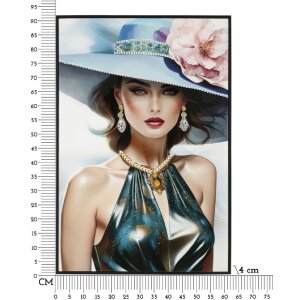 Mauro Ferretti Wandbild Pam mit Rahmen 62x4x92 cm