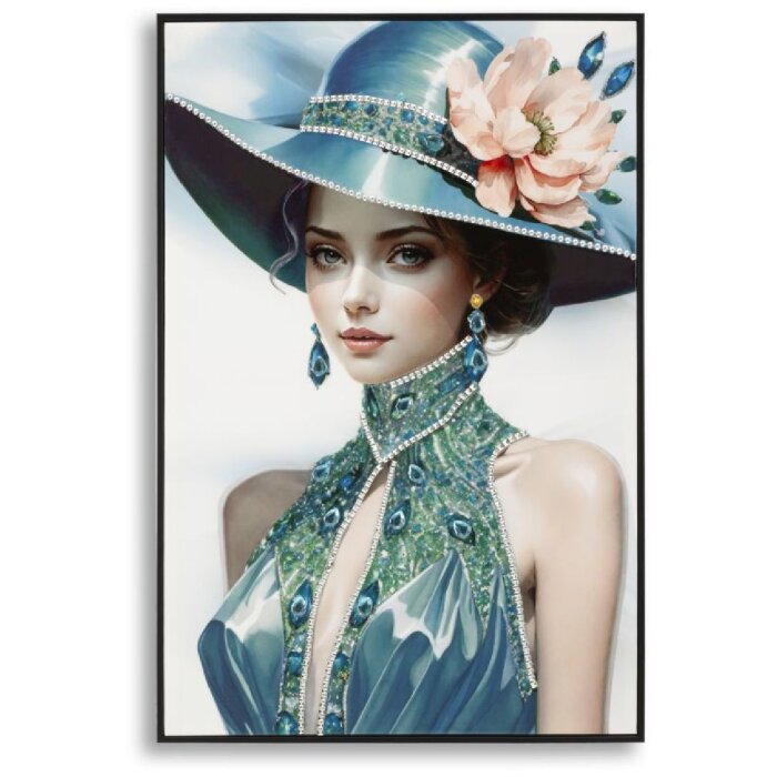 Mauro Ferretti Tablou decorativ Pam cu ramă 62x4x92 cm