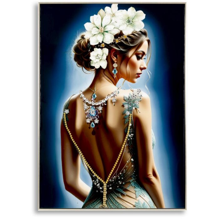 Mauro Ferretti Wandbild Isabel mit Rahmen 72x4x102 cm