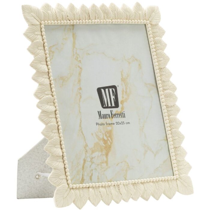 Mauro Ferretti Fotorahmen Helles Blatt 20x25 cm creme