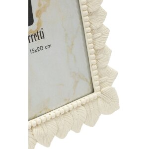 Mauro Ferretti Fotorahmen Helles Blatt 15x20 cm creme