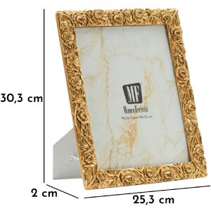 Mauro Ferretti Fotorahmen Mohnblume 20x25 cm gold