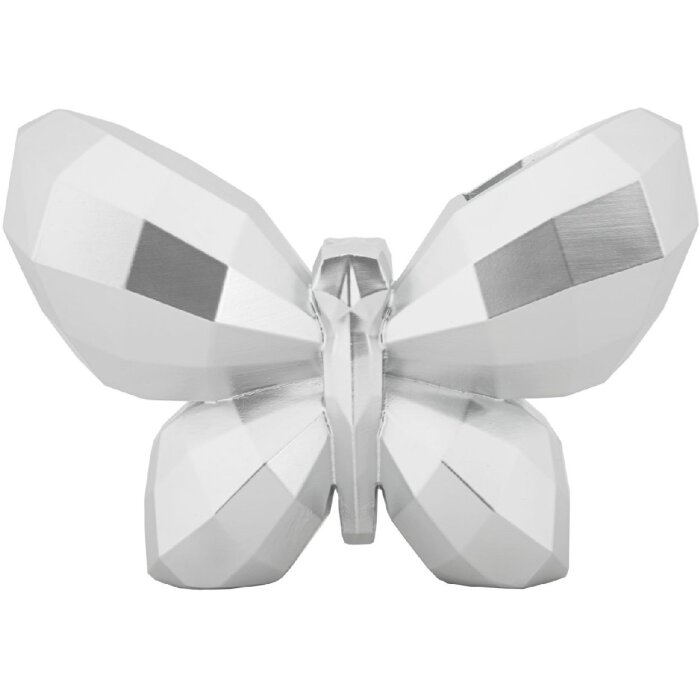 Mauro Ferretti Vase Schmetterling 22,5x8x15 cm silber